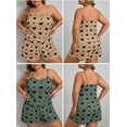 thumbnail image 3 of Cozyfort Pajama Sets for Women Plus Size 2 Piece Summer Camisole Shorts Women's Pajamas Plus Size Home Suit Set Plus Size Womens Clothes, 3 of 3