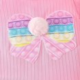 thumbnail image 4 of Hiijoy Infant Girls Summer Outfits Bow Print Short Sleeve T-Shirt Denim Shorts Set, Sizes 9-12M, 4 of 7
