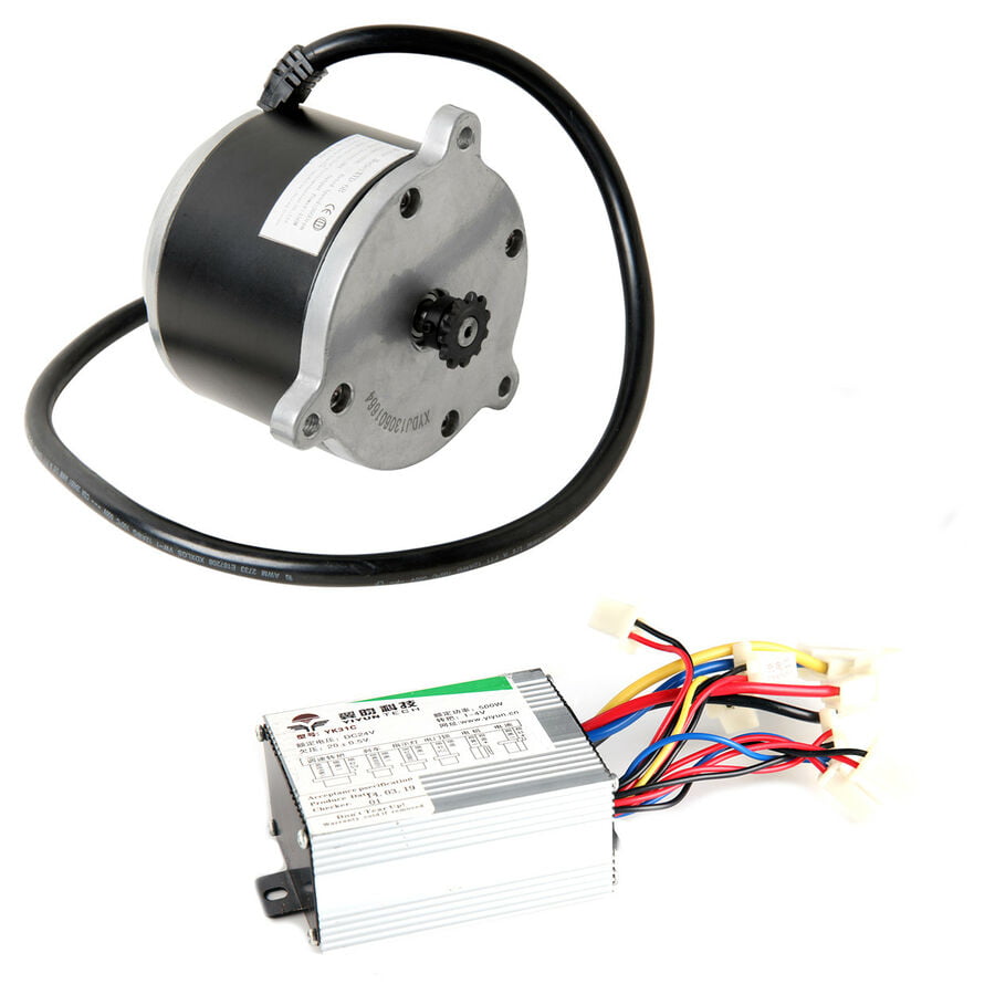 250W 24V DC scooter electric Pulley motor+speed controller+Blue Digital Throttle 