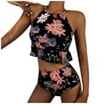 thumbnail image 3 of Lindreshi One Piece Swimsuits for Women Women Fashion Sexy Camisole Two-Piece Swimsuit Bathing Suit Bikini, 3 of 9