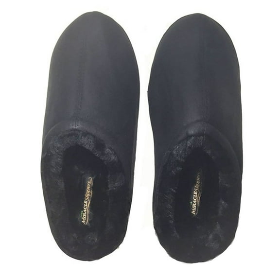Tru Gel - Miracle Slippers Soft Gel Insole Washable for Women's - Black Small