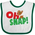 thumbnail image 3 of Inktastic Oh Snap Broken Gingerbread Boys or Girls Baby Bib, 3 of 4