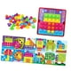 thumbnail image 2 of Tablero de mosaico con clavijas, juguete a juego de colores, juguetes educativos, 46 botones y 12 imágenes con clavijas para niños pequeños, regalos Estilo B Hugo Tablero de mosaico, 2 of 10