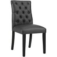 thumbnail image 1 of Modern Contemporary Urban Design Kitchen Room Dining Chair, Black, Faux Leather, 1 of 4