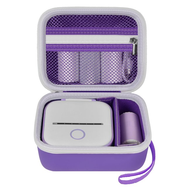 Funda para rotuladora ANKHOH para Memoking T02/ Phomemo M02, color morado
