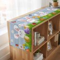thumbnail image 6 of Table Runners 70 Inches Long Dress Scarves, Easter Bunny Farmhouse Coffee/Dining/Kitchen Table Decor, Holiday Table Runner, Spring Easter Eggs Floral Blue Woodn 13x70 Inch, 6 of 9
