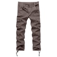 thumbnail image 2 of Cargo Pants for Men 2025 Casual Outdoor Straight Leg Sports Work Pants with Multiple Pockets Mens Trousers, 2 of 8