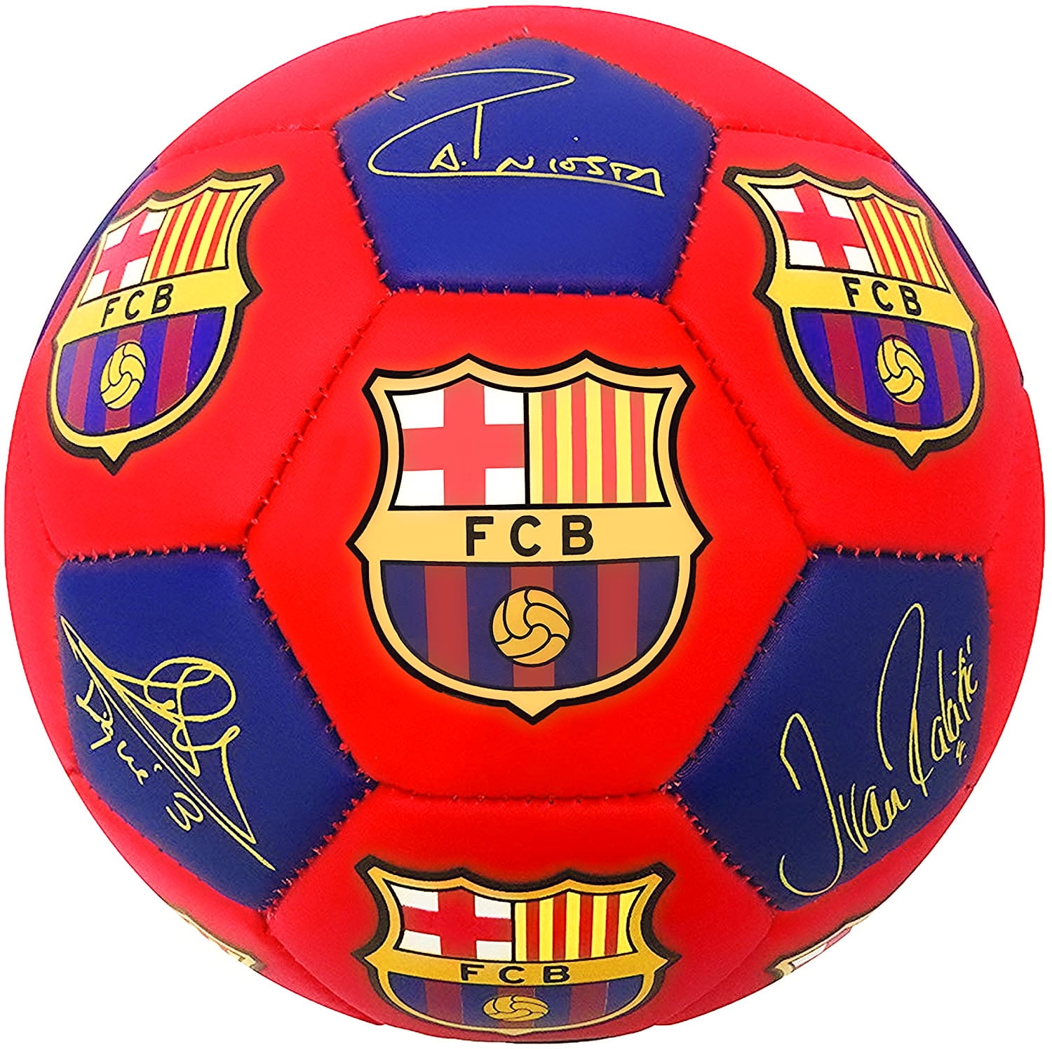 FC Barcelona Size 5 Soccer Ball Messi Official Licensed Signature Barca Futbol Great for Kids Soccer Players Coaches Gift Trainers 