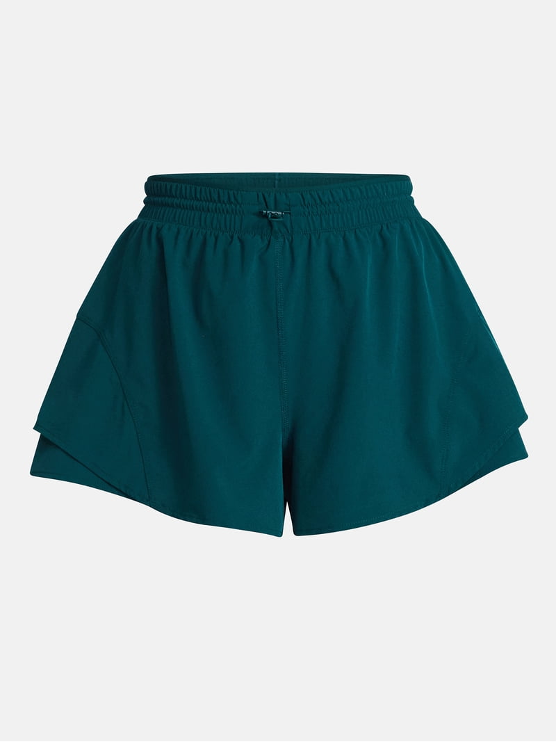 Avia Women's and Women's Plus Flounce Running Shorts, Sizes XS-4X