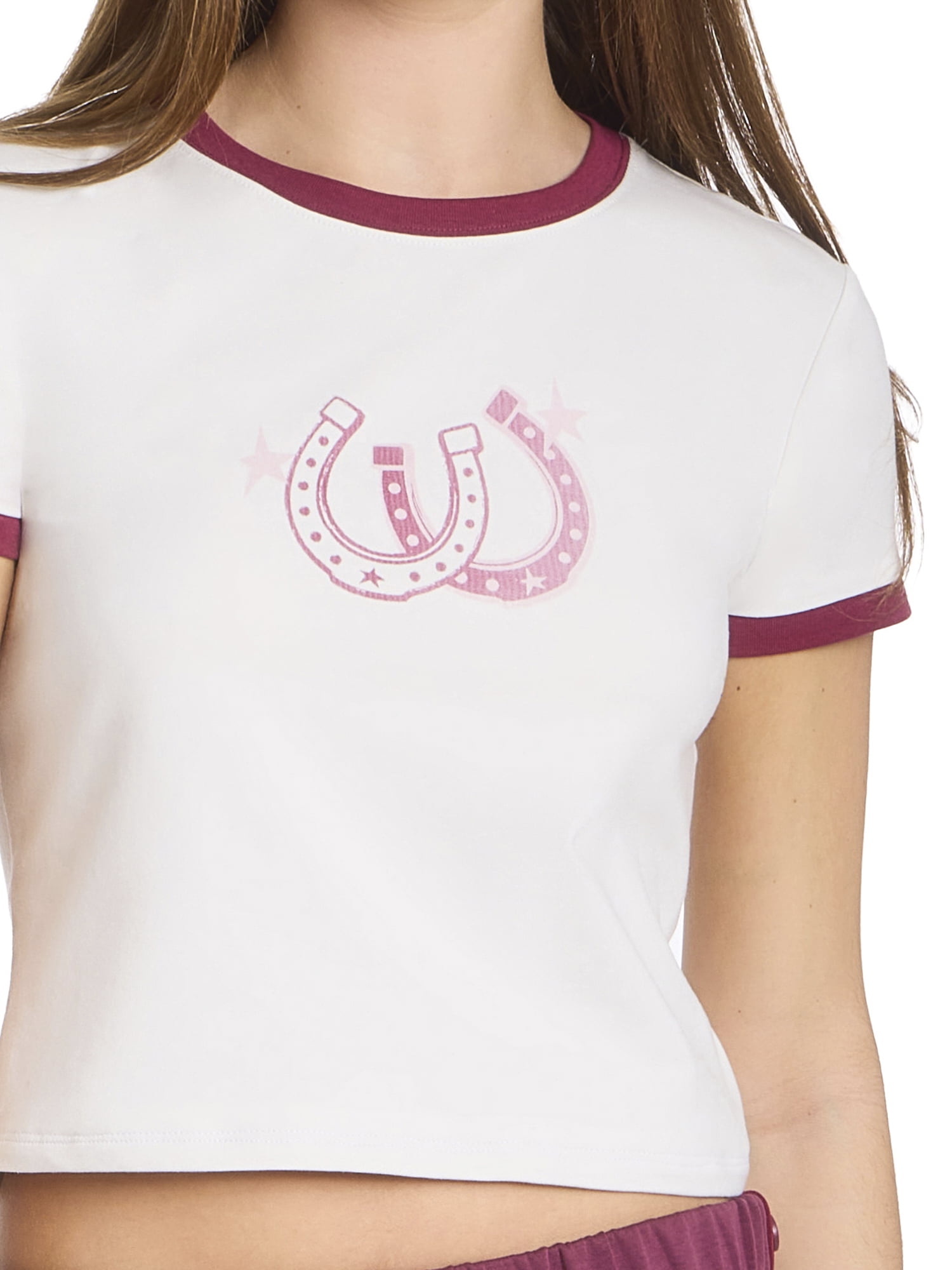 Mills by Millie Bobby Brown Women's Graphic Ringer T-Shirt, Sizes XXS-4X