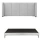 thumbnail image 1 of Box Base Cama Slim King Size + Cabecera Milán Gris claro, 1 of 9