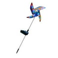 thumbnail image 1 of WEUVEB 1Pcs Outdoor Space Windmill Solar Garden Lamp Multi colored for Decorative Use, 1 of 8