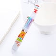 thumbnail image 3 of Binwennn Retractable Ballpoint Pen Gel Pen 10 In 1 Pens Multicolor Christmas 2ml Liquid Ink Pens For School Supplies As A Children Inc Disc Indelible Ink Pens Mechanical Pencils in Bulk Pens And Res, 3 of 7