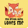 thumbnail image 4 of Inktastic Fox My Great Aunt Loves Me Boys or Girls Baby Bib, 4 of 4