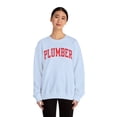 thumbnail image 4 of Plumber Sweatshirt Gifts Crew Neck Shirt Long Sleeve Unisex, 4 of 7
