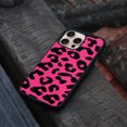 thumbnail image 4 of WIRESTER Shockproof Soft Rubber Cover Case for Apple iPhone 16 Pro Max 6.9" 2024, Black/Hot Pink Leopard, 4 of 5