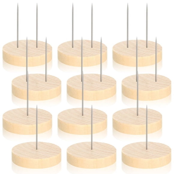 12 Piezas de Soporte para Muñecas de Ganchillo, Soporte para Muñecas, Base de Madera para Muñecos de Fieltro, Soporte para Figuras de Acción