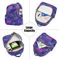 thumbnail image 5 of FORMRS Mini Backpack Purse for Women Quilted Travel Daypack Casual Shoulder Bag, Watercolor Purple Galaxy Pattern, 5 of 7