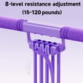 thumbnail image 3 of 2026 Upgraded Adjustable Pedal Resistance Band, 8-Tube Multifunction Tension Rope, Natural Latex sit-up Trainer Resistance Band Suitable for Fat Loss and Full-Body Shaping Workout(SetA-Purple), 3 of 6