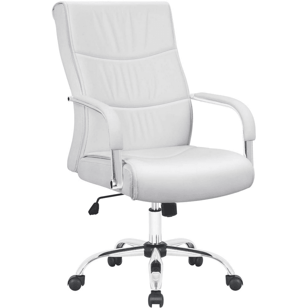Walnew White High Back Office Desk Chair Computer Task Chair Conference