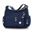 thumbnail image 2 of Women Multi Pockets Crossbody Bag Waterproof Nylon Single Shoulder Bag Travel Purses Handbags, Blue, 2 of 9