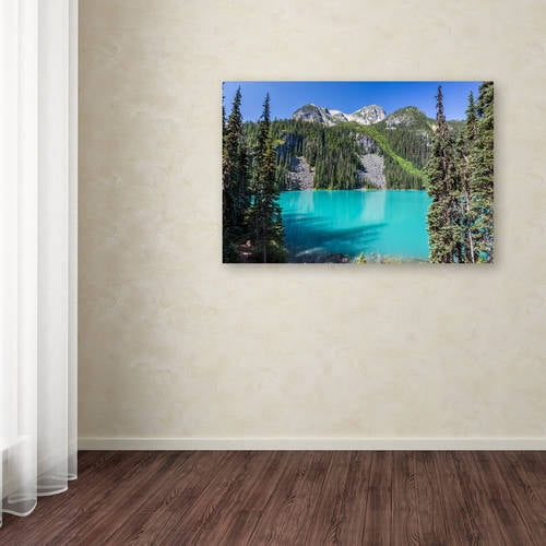 Trademark Fine Art 'Turquoise Lake' Canvas Art by Pierre Leclerc