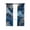 Blue, variant on Blue Marble Blackout Curtains 39 Inches Long for Bedroom, Contemporary Abstract Golden Foil Texture Thermal Insulated Room Darkening Black Out Window Curtain Panels Grommet Drapes for Living Room