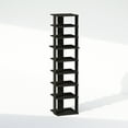 thumbnail image 2 of Furinno Compact 9-Tier Vertical Space Saving Free Standing Corner Shelf, Display Rack, Espresso, 2 of 6