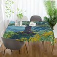 thumbnail image 3 of Yayeee Tablecloths 54" x 54" Rectangle Wrinkle Resistant Party Table Cover, Blue Mountain, 3 of 8