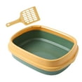 thumbnail image 4 of Caja de arena semicerrada para gatos Yuyangstore Kitty Litter Pan Amarillo verde, 4 of 8