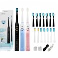 thumbnail image 2 of Cepillo de dientes eléctrico sónico Seago SG-507 para adultos, temporizador, 5 modos, cargador USB, recargable, juego de cabezales de repuesto, 2 of 5