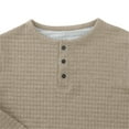 thumbnail image 5 of Spring Savings GaThRRgYP Mens Tops Clearance $5,Men Fashion Plaid Casual Solid Round-Neck Long Sleeve with Blouses Shirts, 5 of 6