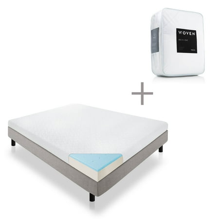 Lucid 5 Gel Memory Foam Mattress With Bonus Bed In A Bag Bedding Set Full Size