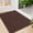 Dark Brown, variant on Indoor Front Door Mat 17"x30", Non Slip Braided Low-Profile Welcome Entry Mat Door Mat Indoor Entrance, Rubber Backing Washable Dirt Resistant & Absorbent Inside Entryway Doormat, Dark Gray
