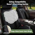 thumbnail image 2 of DIKSOAKR Fit Kia Optima 2002-2015 Car Seat Cover 5-seat Ice Silk+Faux Leather Full Breathable, 2 of 5
