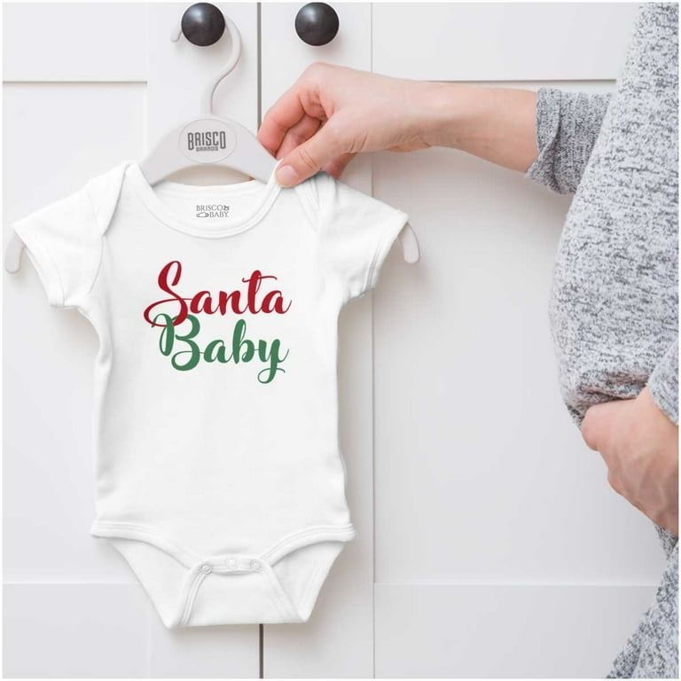 Cute Christmas Carol Santa Baby Bodysuit Jumper Girls Infant Baby