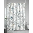 thumbnail image 5 of Shower Curtains Flower Leaves Bath Curtain Floral Plant Waterproof Bathroom Shower Curtain Set with Hooks Decoration 72 x 72 Inches, 5 of 7