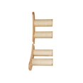 thumbnail image 5 of 2pcs Segmented Curved Cat Scratching Post Cat Climbing Frame Made Of Pine Suitable For Indoor Cat Climbing And Jumping Maximum Load: 12kg(26lb), 5 of 5