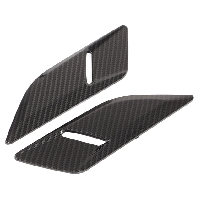 Bonnet Air Outlet Cover, Snap In Heat Sinking Engine Hood Vent Trim Left Right For Car Decoration Carbon Fiber Style