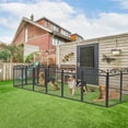 thumbnail image 4 of Dog Playpen Fence Detachable Play Pen Exercise Puppy Kennel Cage Dogs Supplies Dog Fences 8 Panels with Waterproof Fertility Pad ShopWise Round, 4 of 6
