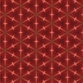 thumbnail image 1 of Ahgly Company Tapis d'Intérieur Lavable en Machine Carré Rouge Transitionnel, 5 Pieds Carré, 1 of 7