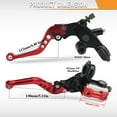 thumbnail image 3 of Tignapoo Universal CNC Aluminum Alloy Motorcycle Brake Lever Set with 16mm Piston, 7/8" Handlebar, Titanium Anodized Finish, Compatible with DOT3/DOT4 Brake Fluid, 3 of 7