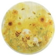 thumbnail image 3 of Happy Cute Bees Round Small Area Rug, Print Non Slip Washable Floor Mat, Soft Throw Rug for Living Room, Powder Room Entryway, Bathroom, Bedside, 3 of 6