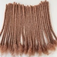 thumbnail image 4 of AONKIA Brown 100% Human Hair Dreadlock Extensions 0.8cm Width  4 Inch 30 Strands Loc Extensions Human Hair for Women/Men, 4 of 10