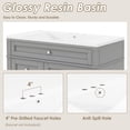 thumbnail image 6 of M optimized 36" Bathroom Vanity with Sink Top Modern Storage Cabinet with Drawers, Shelf, Inside Rack, Wood Frame Vanity Cabinet for Bathroom, 6 of 9