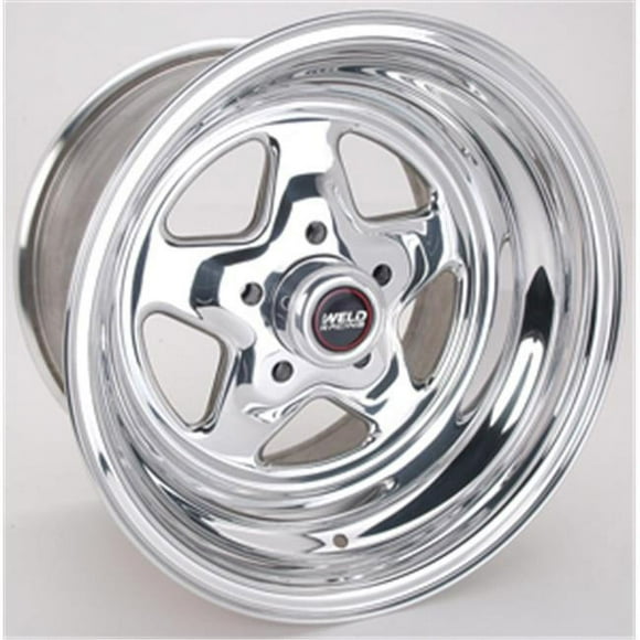 Weld Racing WEL96-510210 15 x 10 in. Pro Star Wheel with 5.50 in. Backspace & 5 x 4.50 in. Bolt Pattern, Polished