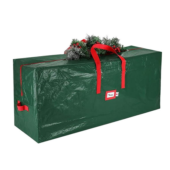 Bfogop 4 ft Christmas Tree Storage Bag Durable Heavy Duty Extra Large Artificial Xmas Holiday Tree Bag with Reinforced Handles and Dual Zippers Wide Opening Seasonal Home Organizer