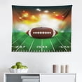 thumbnail image 1 of Sports Tapestry, Rugby Ball with Rainbow Brush Effects Filled Covered with Colors Sports Sign Leisure, Fabric Wall Hanging Decor for Bedroom Living Room Dorm, 2 Sizes, Multicolor, by Ambesonne, 1 of 1