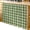 Green, variant on Green Plaid Cabinet Curtains 10" W x 11" L, Country Rustic Farmhouse Classic Minimalist Checkered Under-Desk Privacy Dust Proof Drape Dishwasher Curtain Sink Skirt for Kitchen Closet Bathroom Laundry
