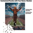 thumbnail image 2 of Wooden Jigsaw Puzzles for Adults - Customized Name and Number on (Miami) Football Player with Home Field Advantage - 300 500 1000PCS Puzzles Game, 2 of 4